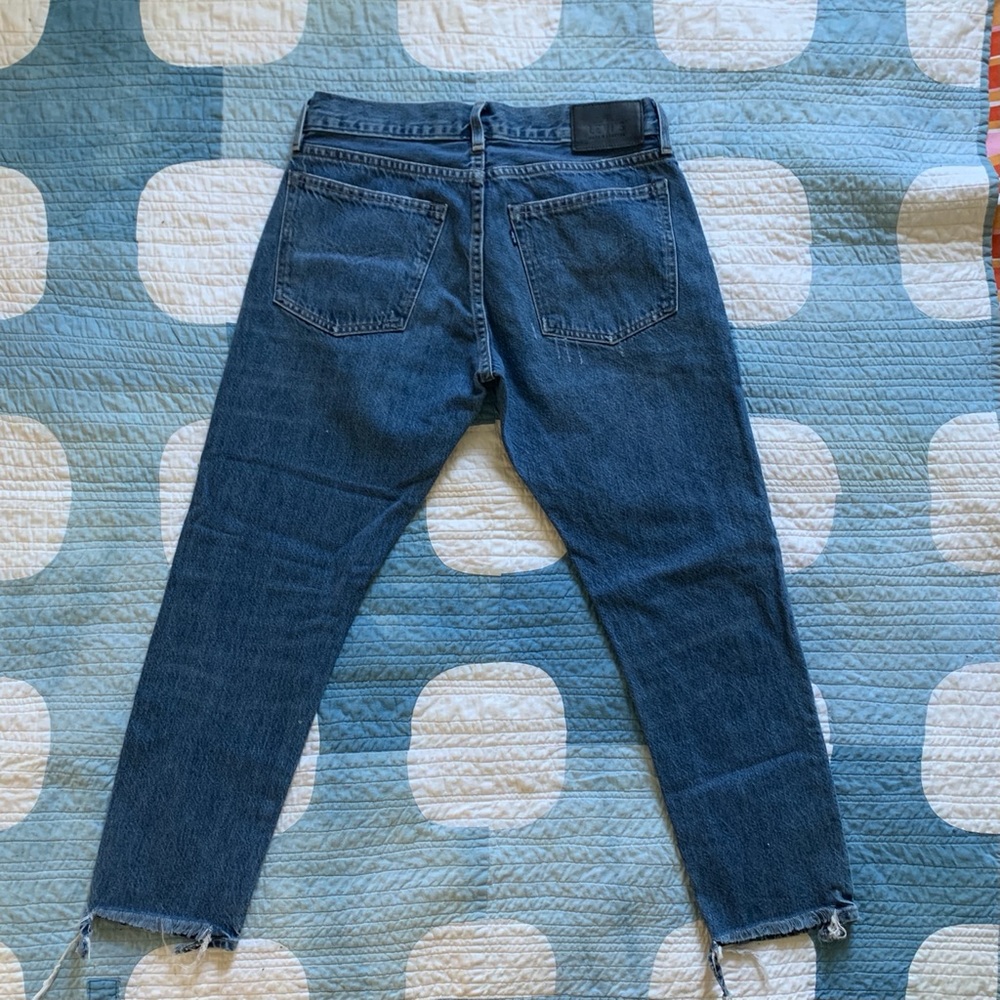 Levi’s Made & Crafted distressed vintage style denim the crush taper style jeans